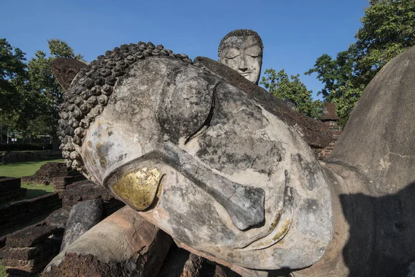 Buddha Statue Wat Phra Kaeo Historischen Park Der Stadt Kamphaeng — Stockfoto