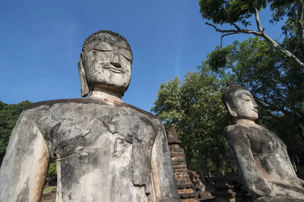 タイ北部のカンペン ペット県カンペン ペットの町にある歴史公園のワット カイオの仏像 Kampheng Phet 2019年11月 — ストック写真