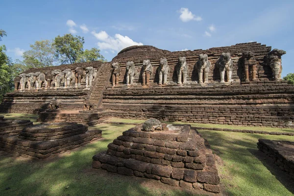 Templo Wat Chang Rob Ciudad Kamphaeng Phet Provincia Kamphaeng Phet — Foto de Stock