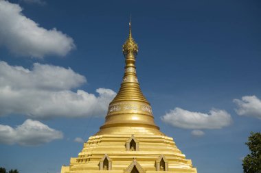 Wat Phra Borommathat Chediyaram, Kuzey Tayland 'ın Kamphaeng Phet şehrindeki Kamphaeng Phet kasabasında. Tayland, Kamphaeng Phet, Kasım 2019