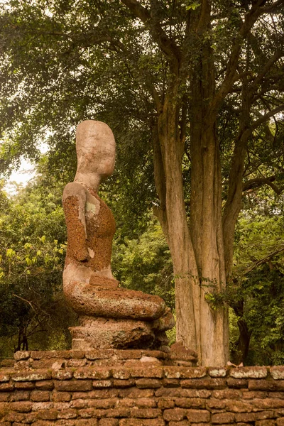 Buddha Statue Wat Phra Kaeo Historischen Park Der Stadt Kamphaeng — Stockfoto