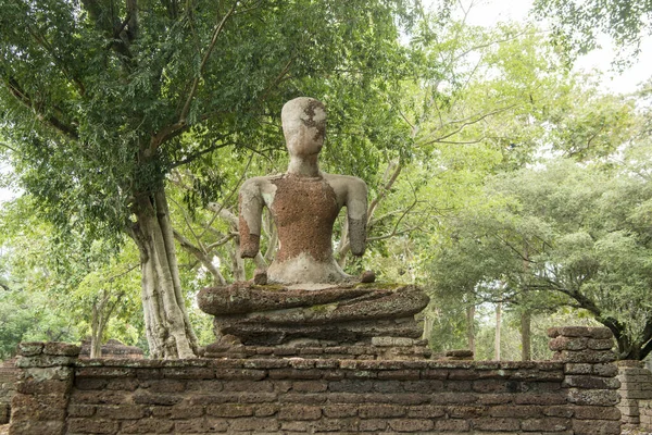 Buddha Statue Wat Phra Kaeo Historischen Park Der Stadt Kamphaeng — Stockfoto