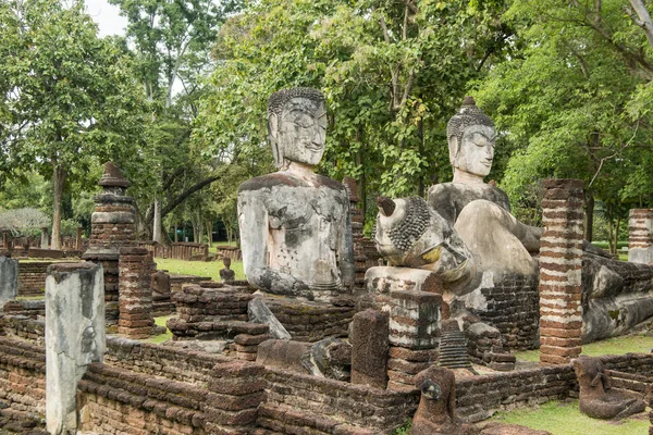 Buddha Staty Vid Wat Phra Kaeo Den Historiska Parken Staden — Stockfoto