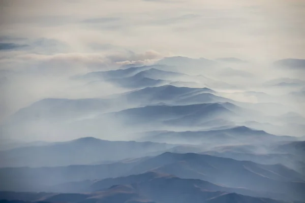 Вид Воздуха Горный Хребет Карпатских Гор Румынии Восточном Эропе Румыния — стоковое фото