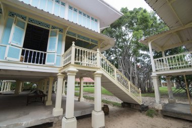 Kral Rama 5 'in Marukhathaiyawan Kraliyet Sarayı Tayland' ın Hua Hin kasabasının kuzeyinde. Tayland, Hua Hin, Kasım 2019