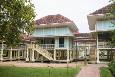Kral Rama 5 'in Marukhathaiyawan Kraliyet Sarayı Tayland' ın Hua Hin kasabasının kuzeyinde. Tayland, Hua Hin, Kasım 2019