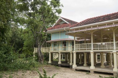 Kral Rama 5 'in Marukhathaiyawan Kraliyet Sarayı Tayland' ın Hua Hin kasabasının kuzeyinde. Tayland, Hua Hin, Kasım 2019