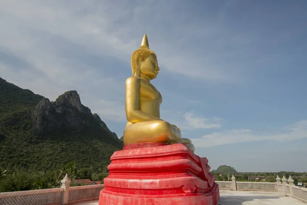 Wat Sam Roi Yot Temple Pobliżu Miasta Pranburi Golf Tajlandii — Zdjęcie stockowe