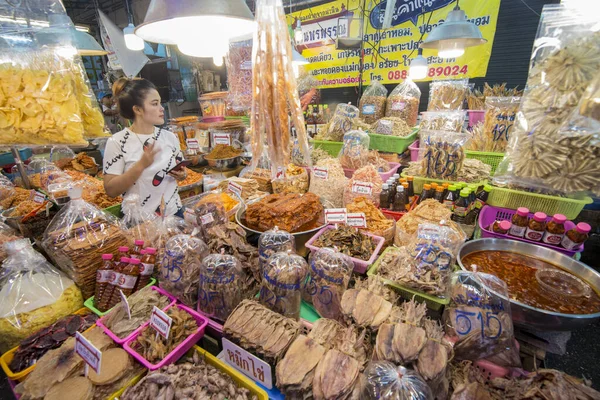 Marknaden För Livsmedel Och Fisk Chatsila Marknaden Staden Hua Hin — Stockfoto