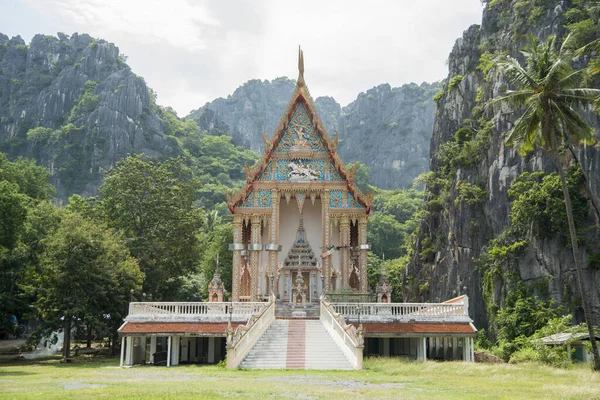 Wat Khao Daeng Temple Sam Roi Yot Nationalpark Pobliżu Miasta — Zdjęcie stockowe