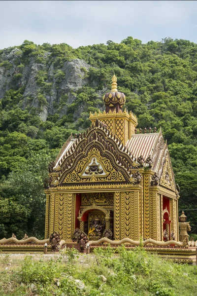 Wat Khao Lok Lub Wat Summanavas Pobliżu Miasta Pranburi Golf — Zdjęcie stockowe