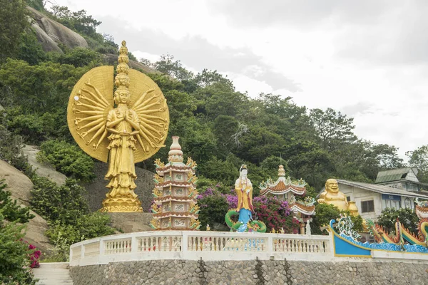 Wat Khao Takiap Lub Monkey Temple Pobliżu Miasta Hua Hin — Zdjęcie stockowe