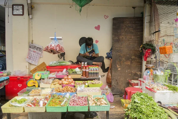 Mercado Vegetal Mercado Chatsila Cidade Hua Hin Tailândia Tailândia Hua — Fotografia de Stock