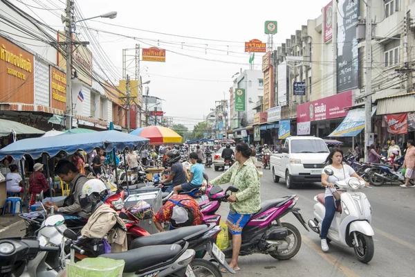 Calle Del Mercado Mercado Chatsila Ciudad Hua Hin Tailandia Tailandia — Foto de Stock