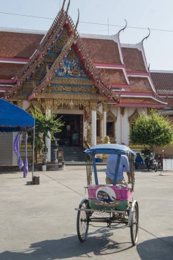 Hua Hin kasabasındaki wat Hua Hin Tayland 'ın Prachuap Khiri Khan şehrinde. Tayland, Hua Hin, Kasım 2019