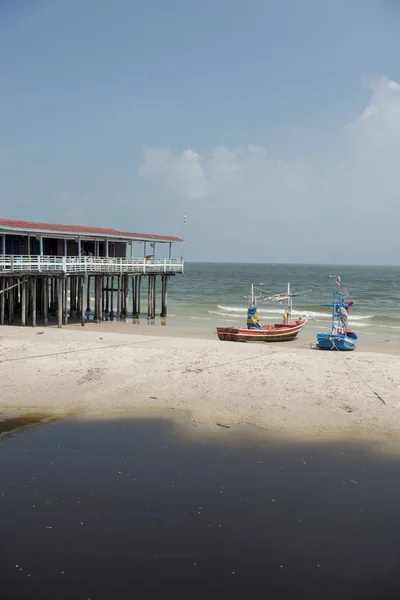 Praia Costa Cidade Velha Hua Hin Província Prachuap Khiri Khan — Fotografia de Stock