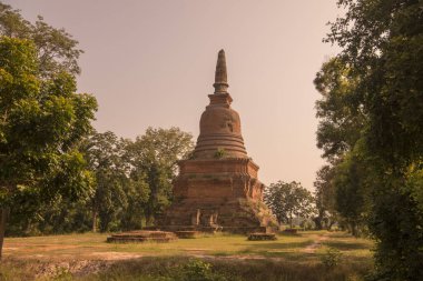 Wat Ton Chan, Tayland 'daki Sukhothai, Provinz Sukhothai' deki tarihi parkta. Tayland, Sukhothai, Kasım 2019