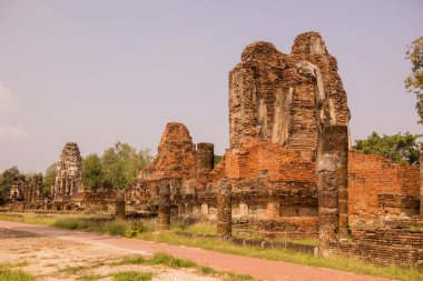 Wat Phra Phai Luang, Tayland 'ın Provinz Sukhothai şehrindeki Sukhothai' deki tarihi parkta. Tayland, Sukhothai, Kasım 2019