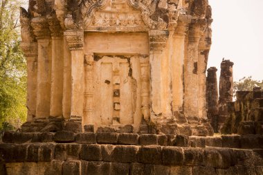 Wat Phra Phai Luang, Tayland 'ın Provinz Sukhothai şehrindeki Sukhothai' deki tarihi parkta. Tayland, Sukhothai, Kasım 2019