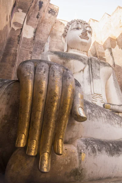 Buda Nın Wat Chum Daki Tarihi Parktaki Provinz Sukhothai Tayland — Stok fotoğraf