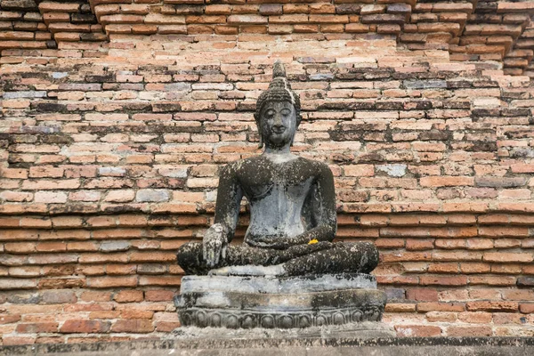 Buddha Socha Chrámu Wat Mahathat Historickém Parku Suchothai Provincie Suchothai — Stock fotografie
