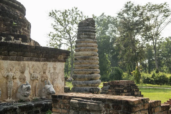 Wat Chedi Hong Parque Histórico Sukhothai Provinz Sukhothai Tailândia Tailândia — Fotografia de Stock