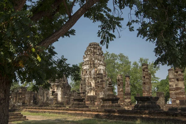 Wat Phra Phai Luang Parque Histórico Sukhothai Provincia Sukhothai Tailandia — Foto de Stock