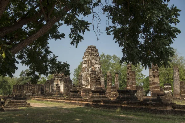 Wat Phra Phai Luang Στο Ιστορικό Πάρκο Sukhothai Στην Επαρχία — Φωτογραφία Αρχείου