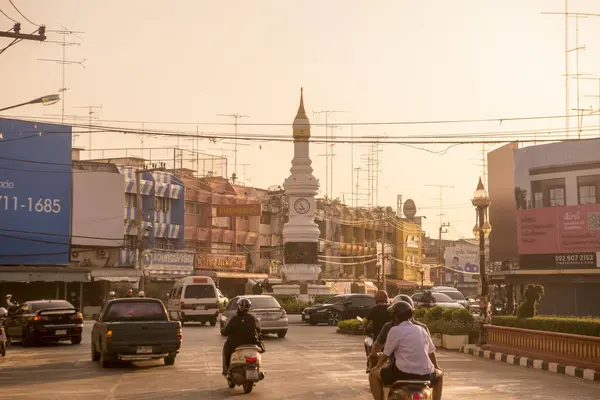 Torre Del Reloj Centro Ciudad Sukhothai Provincia Sukhothai Tailandia Tailandia — Foto de Stock