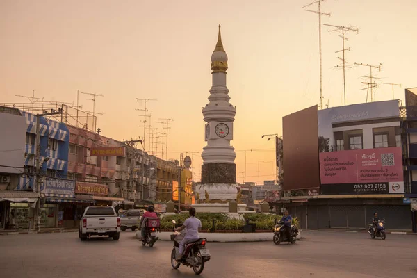 Torre Del Reloj Centro Ciudad Sukhothai Provincia Sukhothai Tailandia Tailandia — Foto de Stock