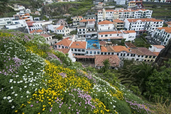 Město Camara Lobos Západně Funchalu Ostrově Madeira Portugalsku Portugalsko Madeira — Stock fotografie