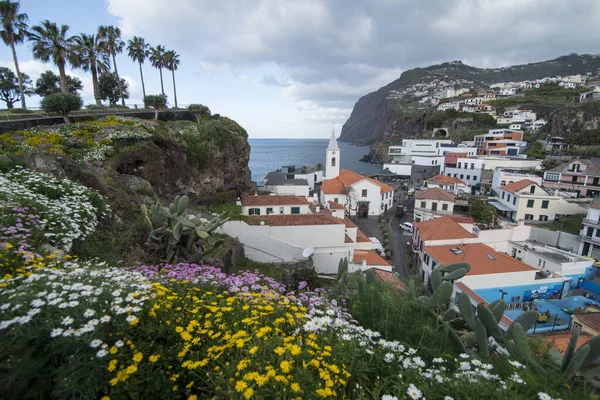 Kostel San Sebastian Městě Camara Lobos Západně Funchalu Ostrově Madeira — Stock fotografie