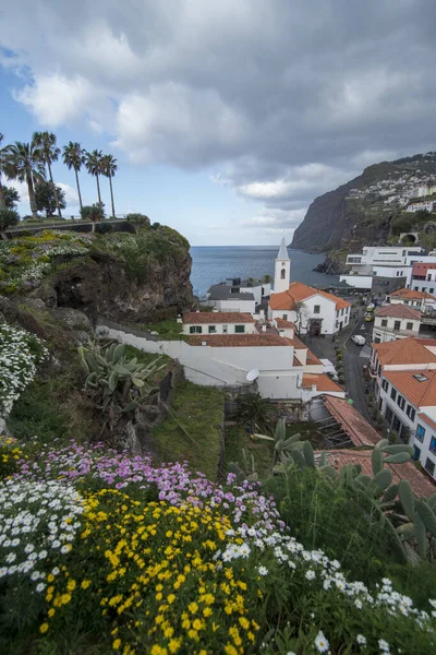 Igreja São Sebastião Cidade Camara Lobos Oeste Funchal Ilha Madeira — Fotografia de Stock