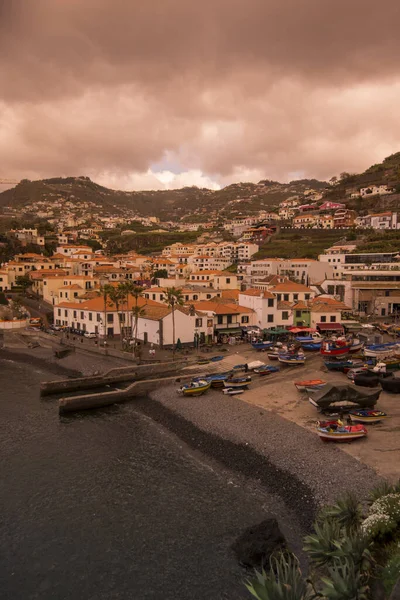 Cidade Camara Lobos Oeste Funchal Ilha Madeira Portugal Portugal Madeira — Fotografia de Stock