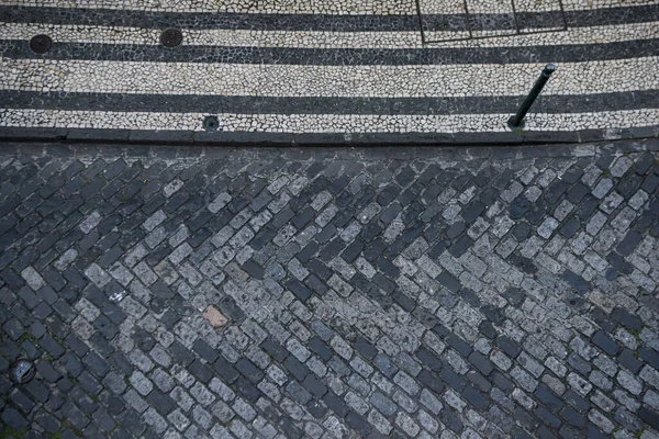 Portekiz Madeira Adası Ndaki Funchal Şehir Merkezinde Bir Cadde Portekiz — Stok fotoğraf