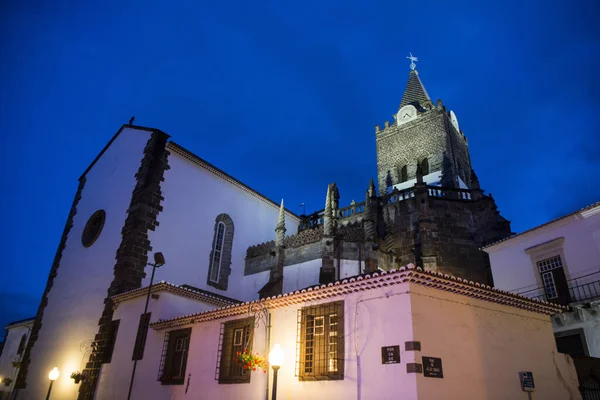 Cathedral City Centre Funchal Island Madeira Portugal Portugal Madeira April — Stock Photo, Image