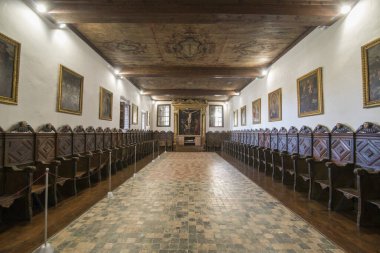 Portekiz 'in Madeira Adası' ndaki Funchal şehrindeki Manastır ve Santa Clara Kongresi 'nin içinde. Portekiz, Madeira, Nisan 2018