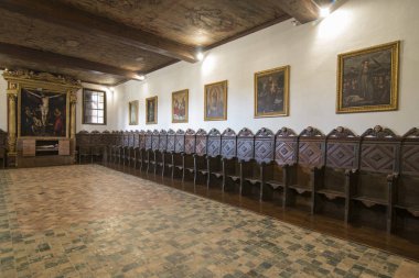 Portekiz 'in Madeira Adası' ndaki Funchal şehrindeki Manastır ve Santa Clara Kongresi 'nin içinde. Portekiz, Madeira, Nisan 2018