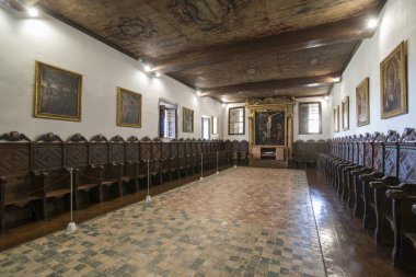 Portekiz 'in Madeira Adası' ndaki Funchal şehrindeki Manastır ve Santa Clara Kongresi 'nin içinde. Portekiz, Madeira, Nisan 2018