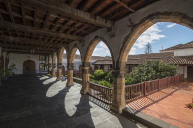 Portekiz 'in Madeira Adası' ndaki Funchal şehrindeki Manastır ve Santa Clara Kongresi 'nin içinde. Portekiz, Madeira, Nisan 2018