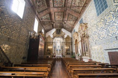 Portekiz 'in Madeira Adası' ndaki Funchal şehrindeki Manastır ve Santa Clara Kongresi 'nin içinde. Portekiz, Madeira, Nisan 2018