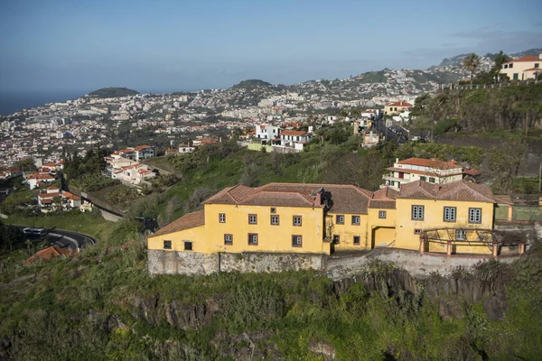 City Centre Funchal Night Island Madeira Portugal Portugal Madeira April — Stock Photo, Image