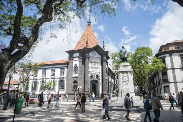 Banco Portugal Avenida Arriaga Centrum Funchal Madeira Portugal Portugal Madeira — Stockfoto