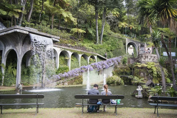 Arte Cultura Nel Jardim Tropical Tropical Garden Nel Centro Della — Foto Stock