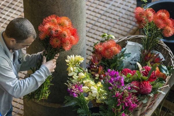 Marché Aux Fleurs Mercado Dos Lavradores Dans Centre Ville Funchal — Photo