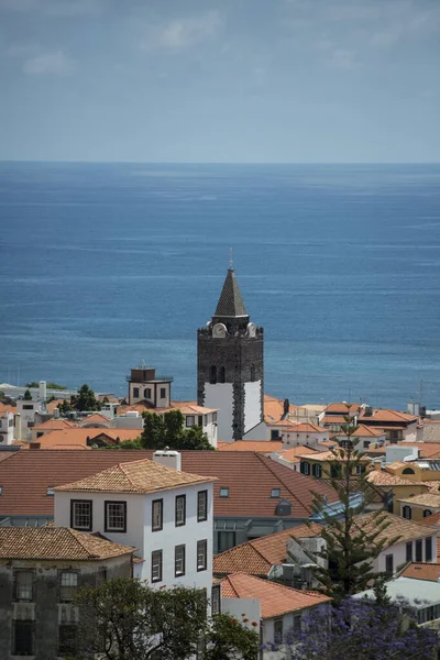 位于葡萄牙马德拉岛Funchal市中心的Se主教座堂 葡萄牙 马德拉 2018年4月 — 图库照片