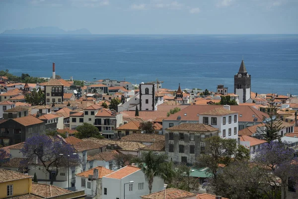 Katedrála Centru Funchalu Ostrově Madeira Portugalsku Portugalsko Madeira Duben 2018 — Stock fotografie