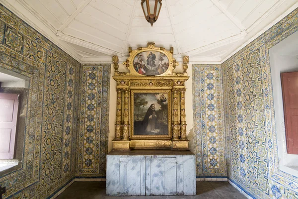 Dentro Mosteiro Convento Santa Clara Centro Cidade Funchal Noite Ilha — Fotografia de Stock