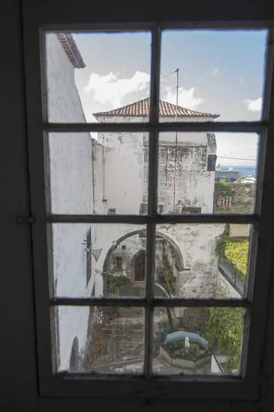 Inne Klostret Och Convento Santa Clara Centrum Funchal Natten Madeira — Stockfoto