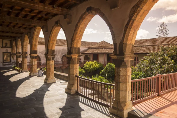 Inne Klostret Och Convento Santa Clara Centrum Funchal Natten Madeira — Stockfoto